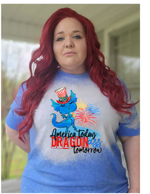 AMERICA TODAY DRAGONASS TOMORROW TEE