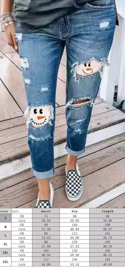 Snowman jeans