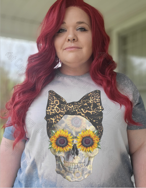 SUNFLOWER SKULL TEE